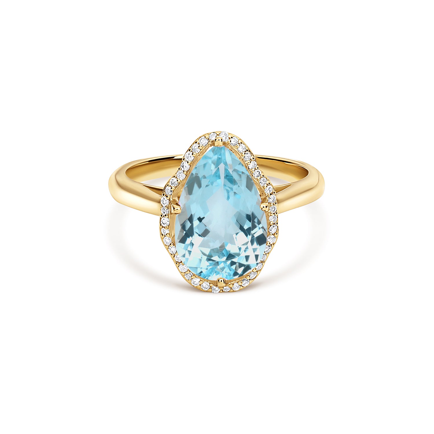 Glow Ring Aquamarine