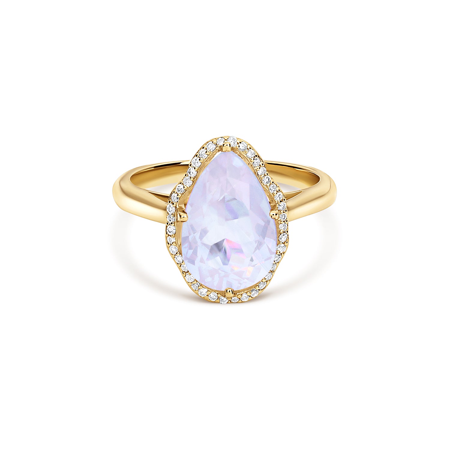 Anillo Glow Cuarzo Lavanda