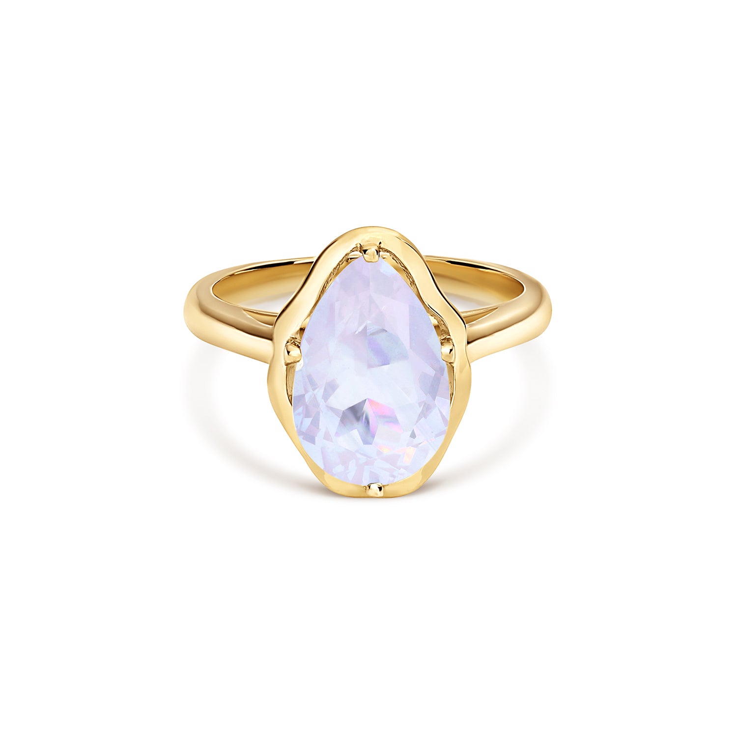 Anillo Glow Cuarzo Lavanda