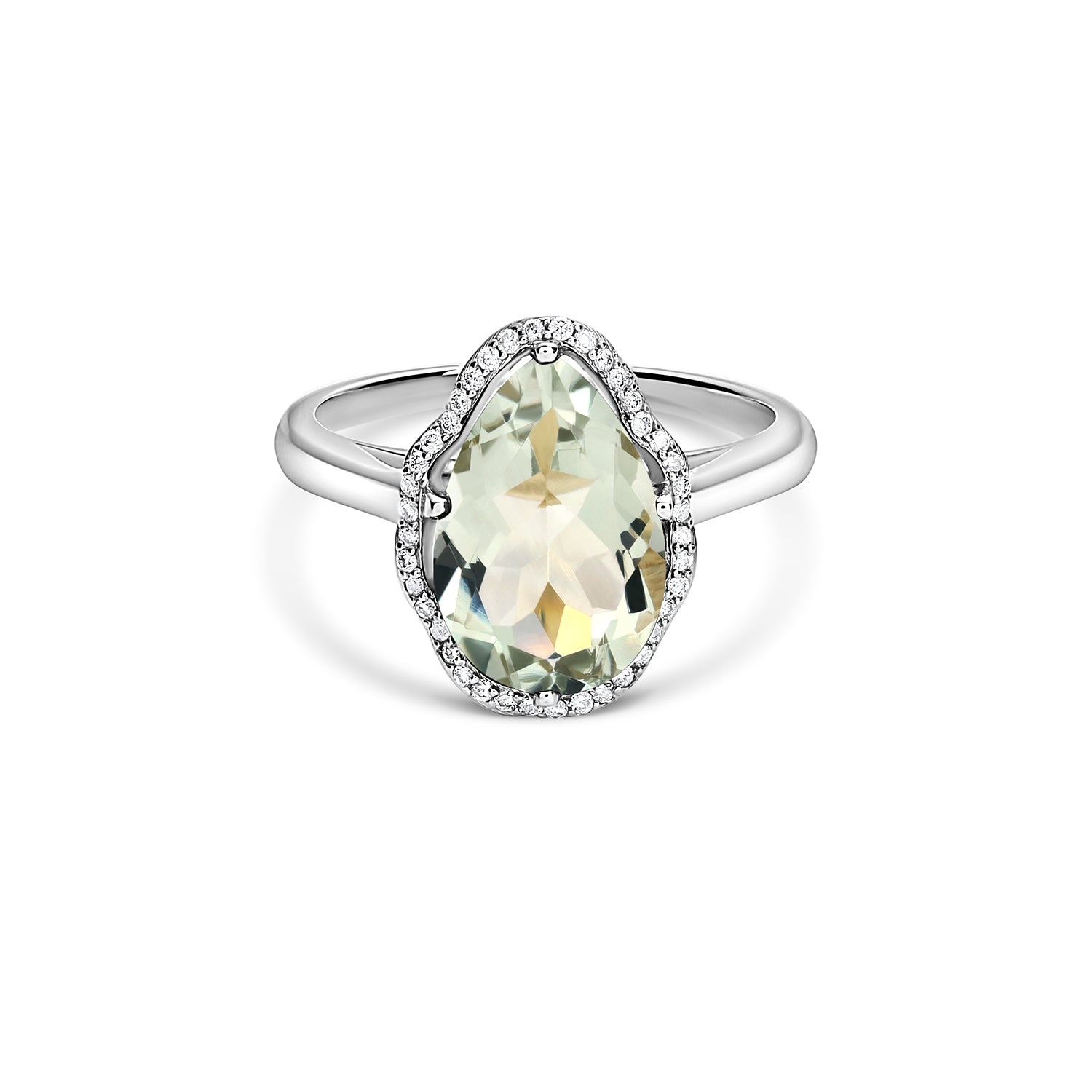 Anillo Glow Prasiolita