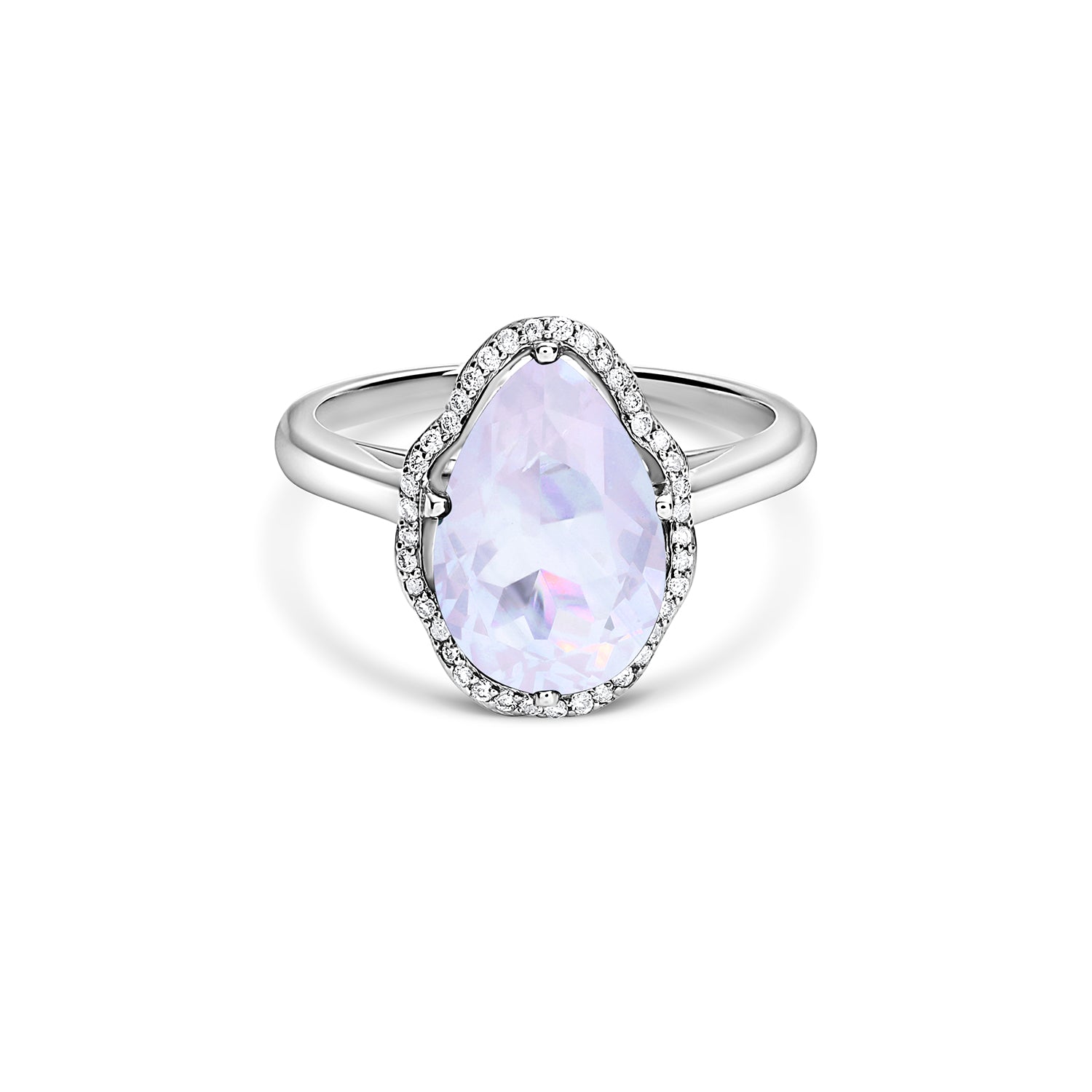 Anillo Glow Cuarzo Lavanda