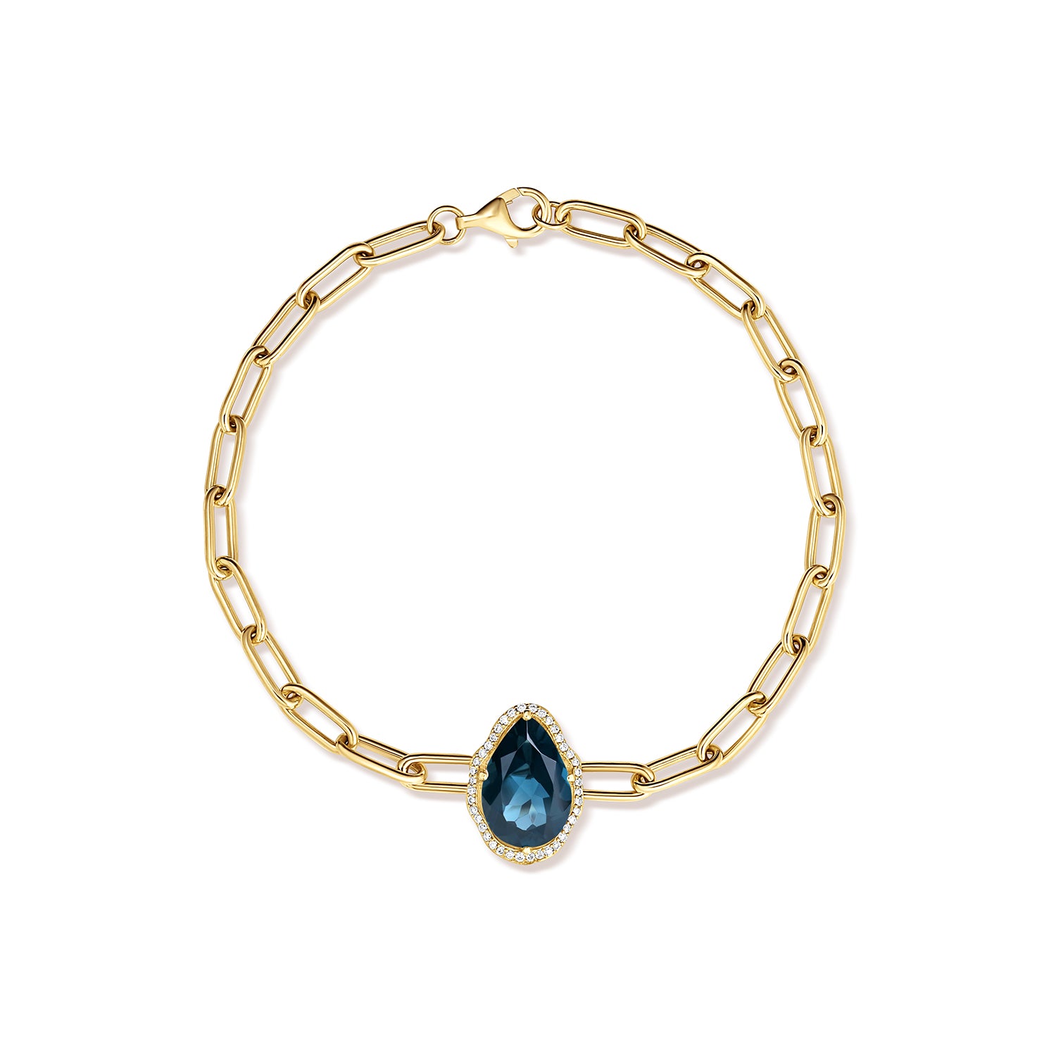 Pulsera Glow Topacio Azul Londres