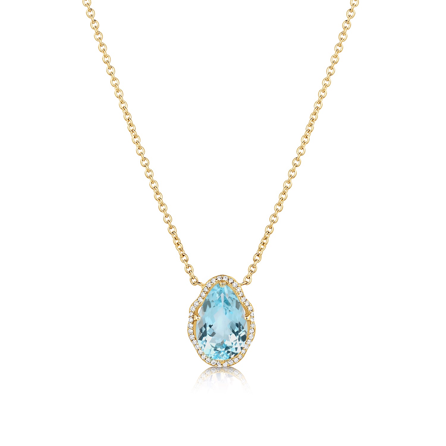 Glow Necklace Aquamarine