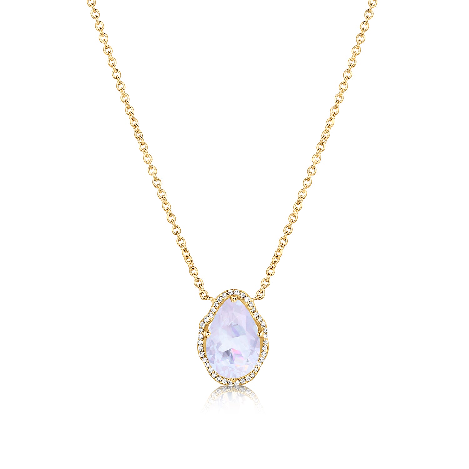 Collar Glow Cuarzo Lavanda