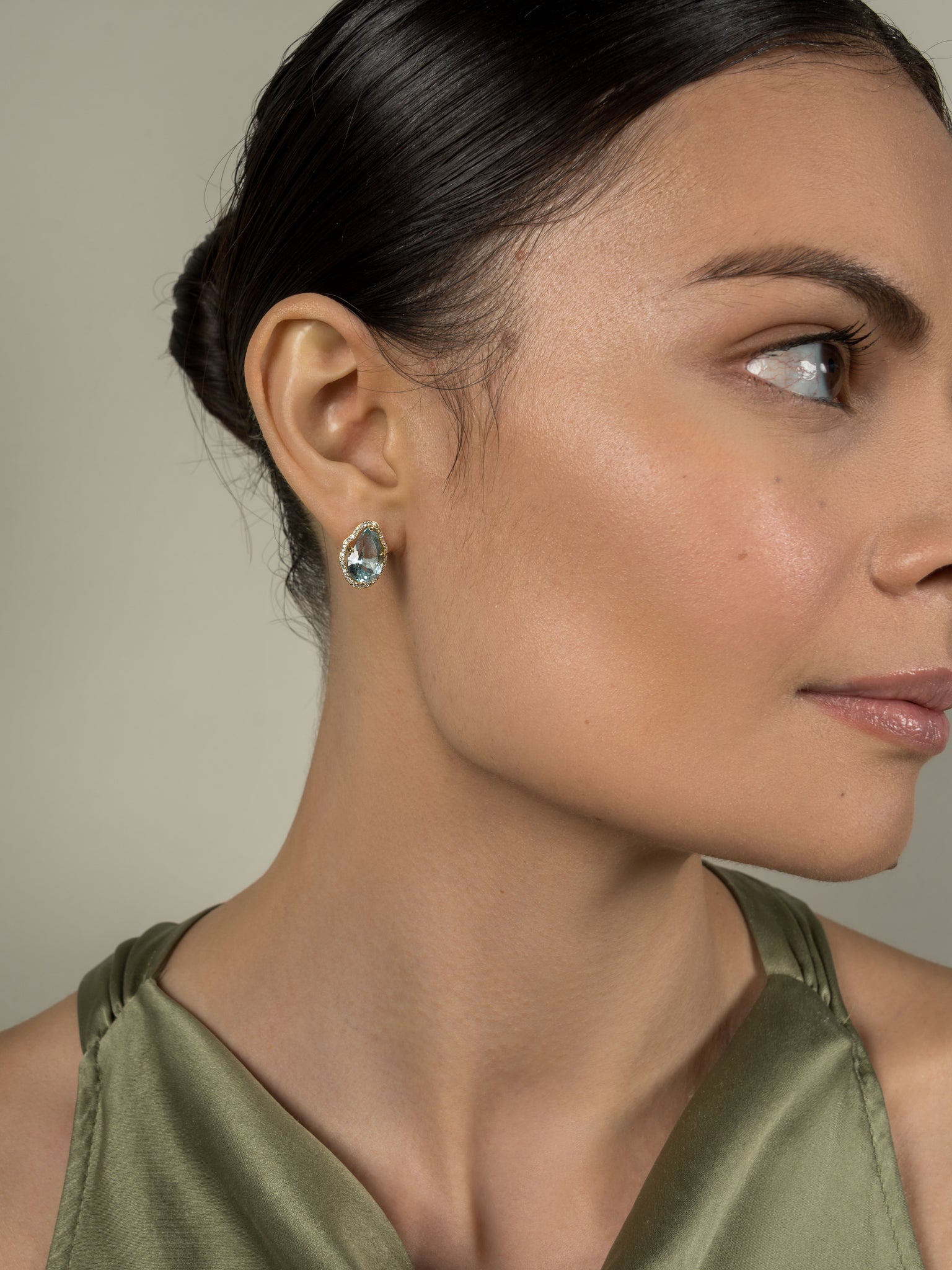 Glow Earrings Peach Morganite