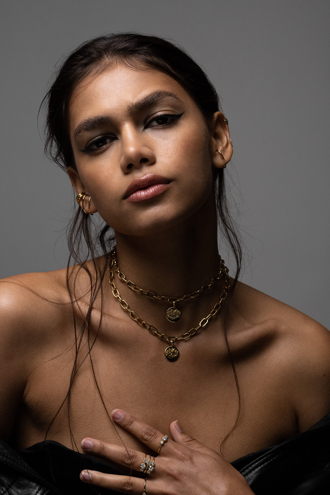 Protection Eye Chunky Necklace - Blue