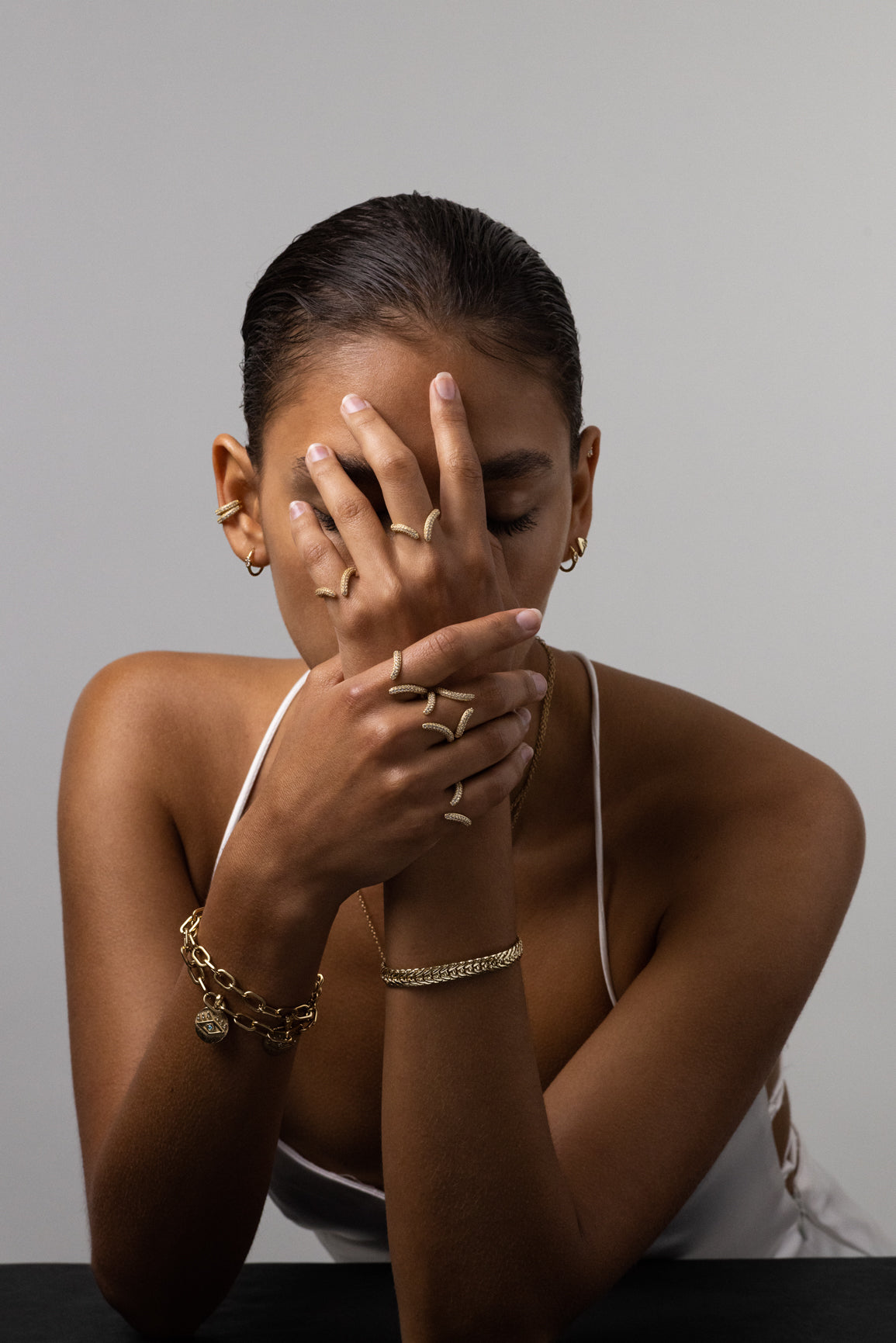 Tusk Pave Ring