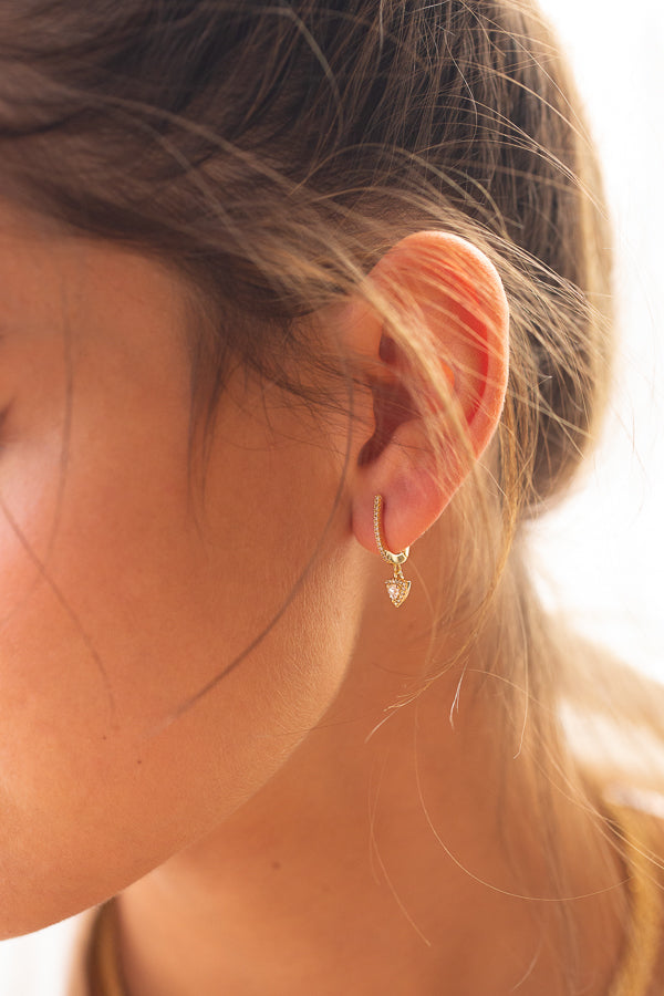 Trillion Drop Earrings