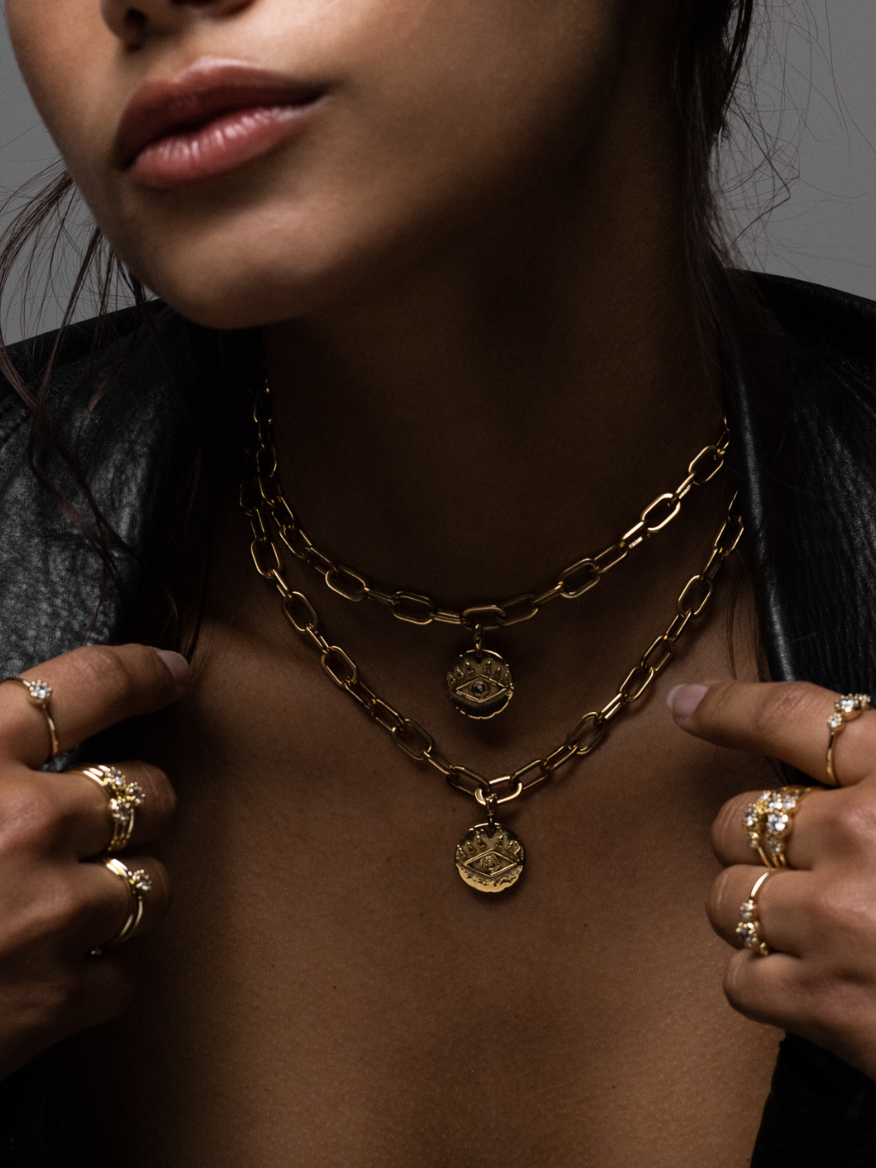 Protection Eye Chunky Necklace - Blue