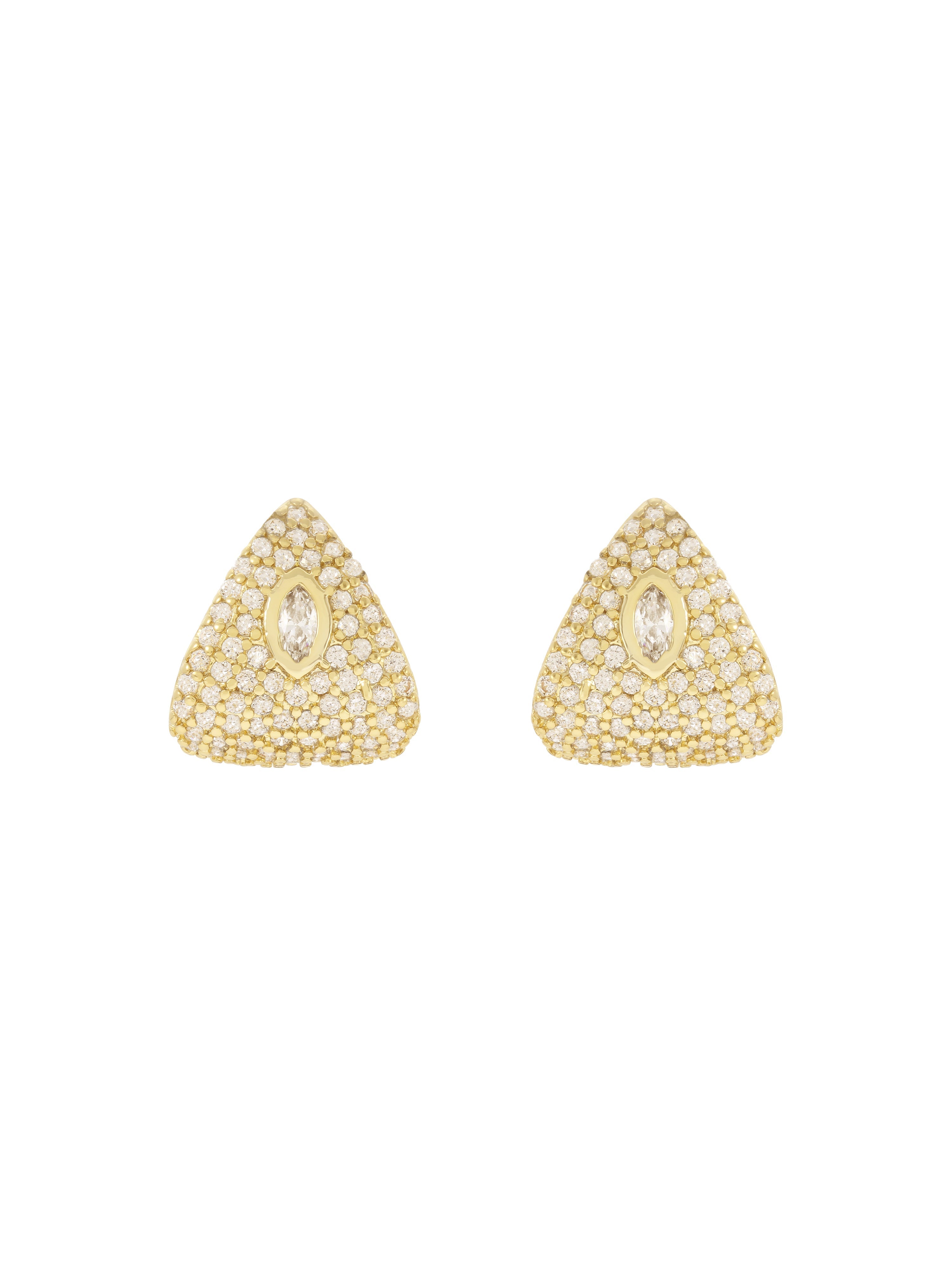 Dome Pave Earrings