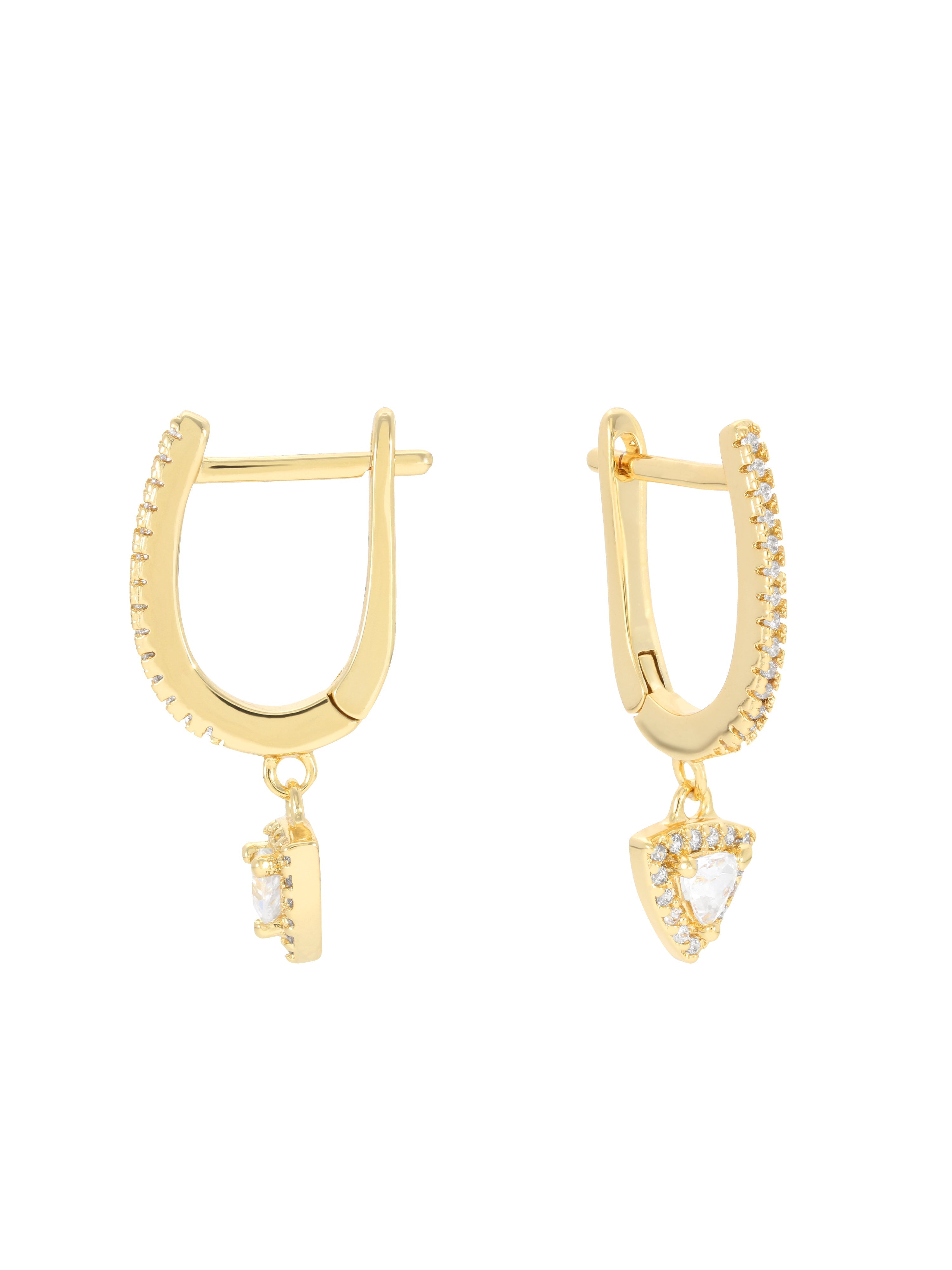 Trillion Drop Earrings
