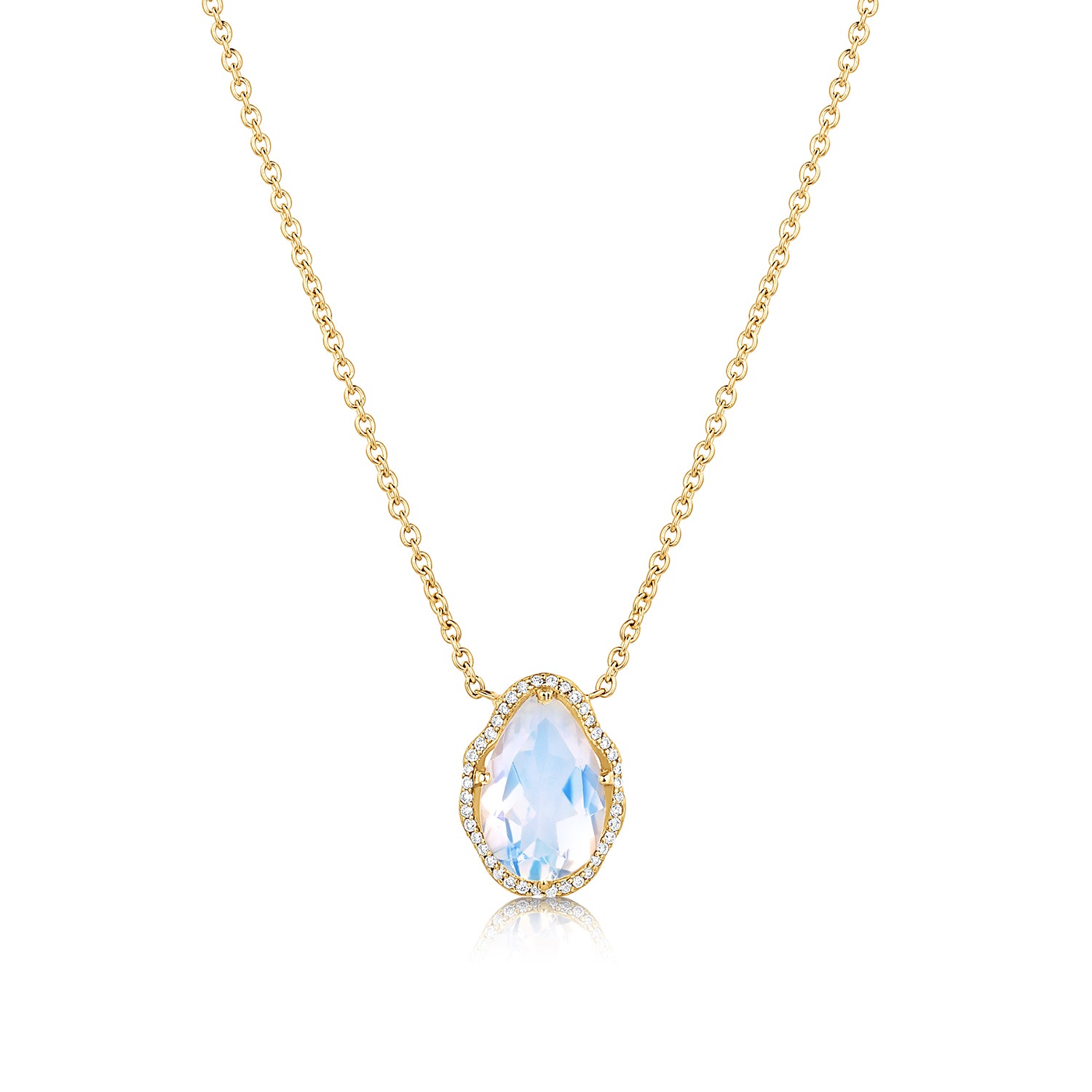 Glow Necklace Blue Moonstone
