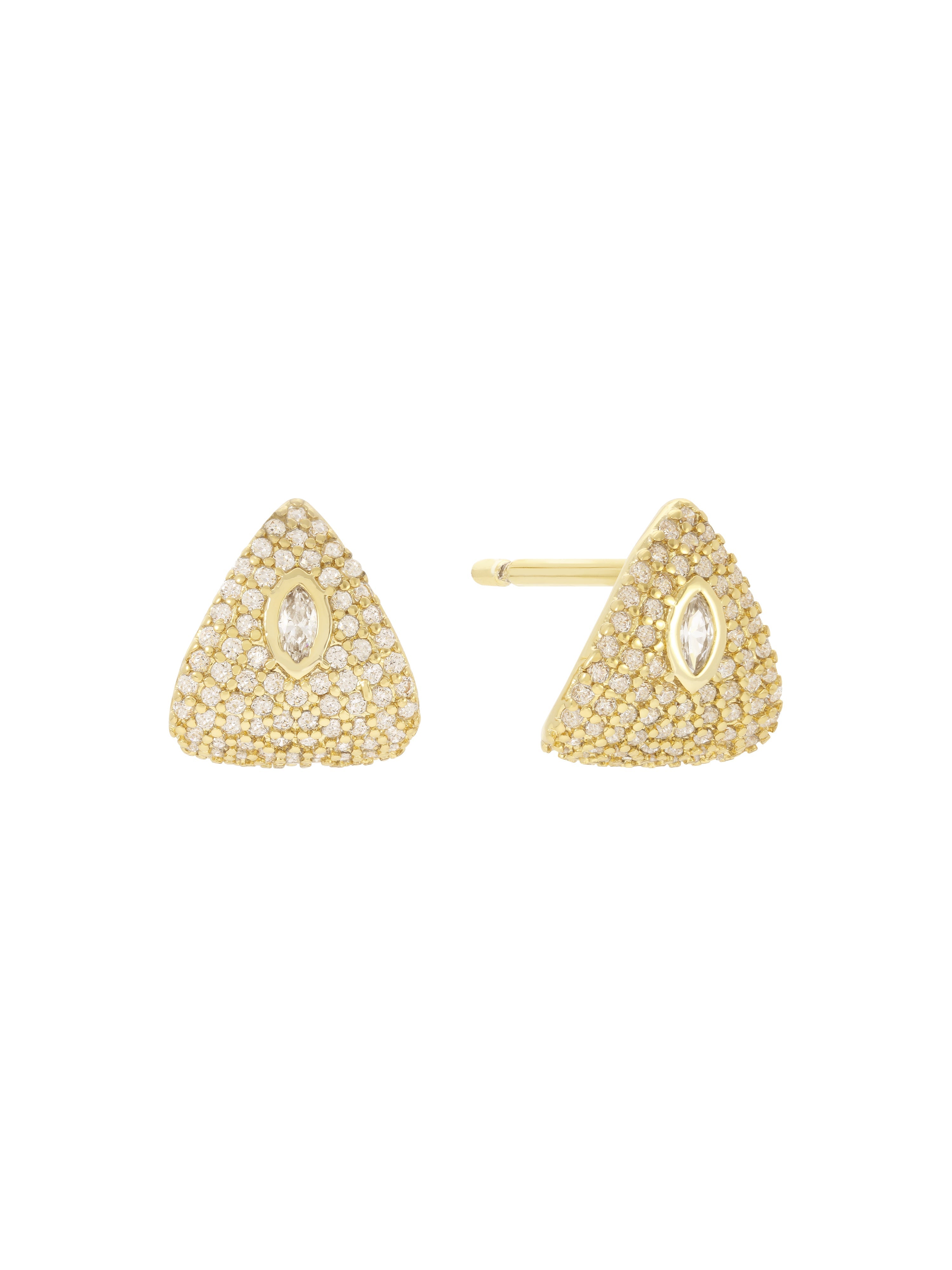 Dome Pave Earrings
